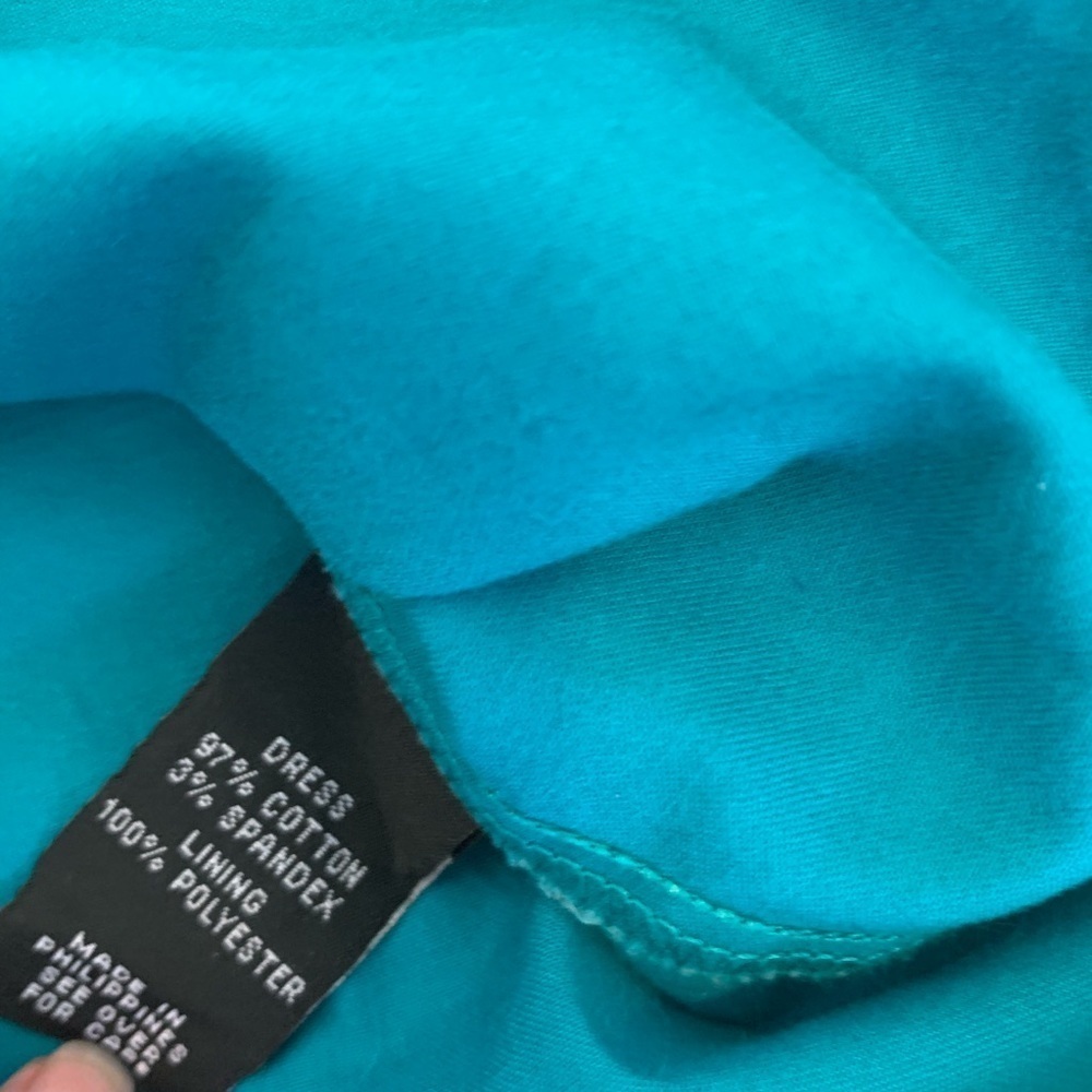 IZ Byer Teal Cocktail Party Dress Sz 7 - Picture 5 of 5